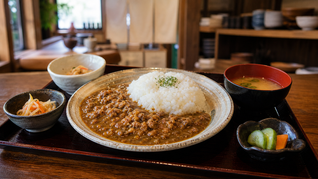 和食店で提供する和風スパイスカレー定食